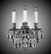 American Brass & Crystal WS9483-A-01G-PI - Three Light Wall Sconce